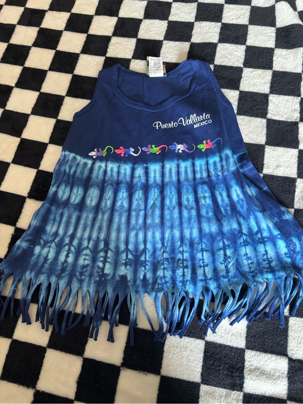 Size small youth tyedye salamander tank top